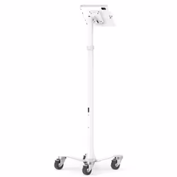 Compulocks iPad 10th-11th (A16) Gen, Apex Enclosure Medical Rolling Cart - White