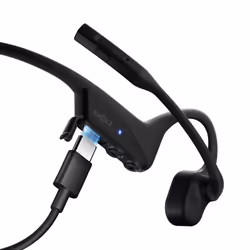 SHOKZ OpenComm2 2025 Upgrade Wireless Bluetooth Bone Conduction Videoconferencing Headset with USB-C Charging Port | 16 Hr Talk Time, 29m Wireless Range, 1 Hr Charge Time | Includes Noise Cancelling Boom Mic, Black - Additional view 6