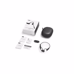 SHOKZ OpenComm2 2025 Upgrade Wireless Bluetooth Bone Conduction Videoconferencing Headset with USB-C Charging Port | 16 Hr Talk Time, 29m Wireless Range, 1 Hr Charge Time | Includes Noise Cancelling Boom Mic, Black - Additional view 7