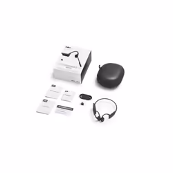 SHOKZ OpenComm2 UC 2025 Upgrade Wireless Bluetooth Bone Conduction Videoconferencing Headset with USB-C Charging Port and USB-C adapter | 16 Hr Talk Time, 29m Wireless Range, 1 Hr Charge Time | Includes Noise Cancelling Boom Mic and Dongle, Black - Additional view 7