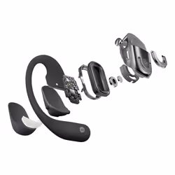 SHOKZ OpenFit 2 Headphones Wireless Ear-hook Calls/Music/Sport/Everyday Black - Additional view 4