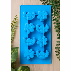 Silver Buffalo Ice Cube Tray  Blue