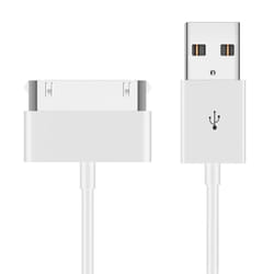 JETech 0156-CB-I4-WH mobile phone cable White 1 m USB A Apple 30-pin