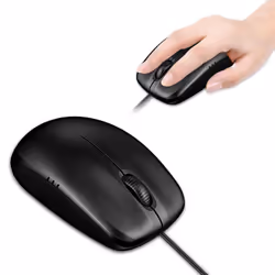 JETech 0776- -WIRED-BK mouse Office Ambidextrous USB Type-A Optical