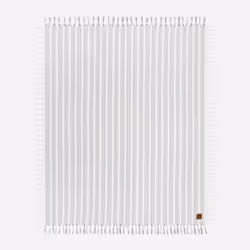 Slowtide Dylan Beach Blanket, Black, White, Cotton, 1676.4 mm, 2032 mm