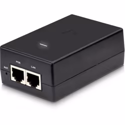 Ubiquiti POE-24-24W-G, Gigabit Ethernet, 1000 Mbit/s, Black, 24 V, 100 - 240 V, 50/60 Hz