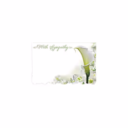 with Sympathy Condolence Enclosure Cards  Pack of 50