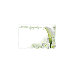 with Sympathy Condolence Enclosure Cards  Pack of 50