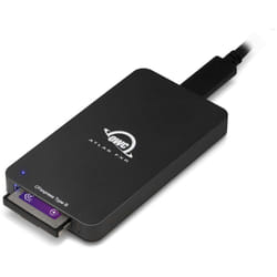 OWC Atlas FXR card reader Thunderbolt 3/USB 3.2 Gen 2 (3.1 Gen 2) Black