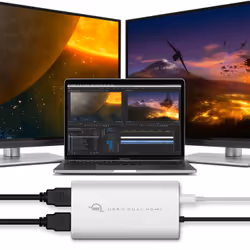 OWC CADPDL2HDMI USB graphics adapter 3840 x 2160 pixels Silver - Additional view 5