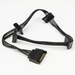 Rocstor Y10C224-B1 SATA cable SATA 15-pin Black