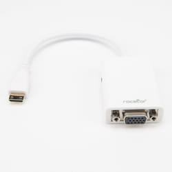 Rocstor Y10A225-W1 video cable adapter 0.15 m HDMI Type C (Mini) VGA (D-Sub) White