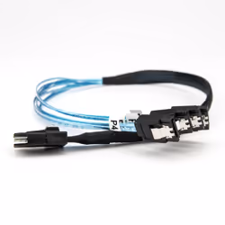 Rocstor Y10C251-BL1 Serial Attached SCSI (SAS) cable 0.5 m Blue