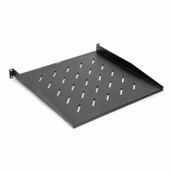 Rocstor Y10E019-B1, Rack shelf, Black, Steel, 20 kg, 1U, 48.3 cm (19")