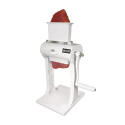 Weston Meat Tenderizer Tool & Heavy Duty Cuber  Quick and Easy Manual Operation For Cuts Up To 4.5  Wide x .75  Thick  Durable Aluminum Construction