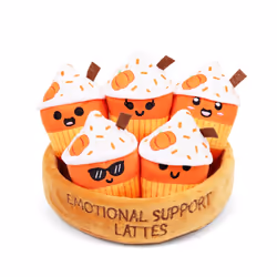 Emotional Support Lattes by Relatable Fall Plushies Stuffed Animal Toy Perfect Small Gift for Coffee Lovers Gift Baskets ...