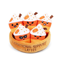 Emotional Support Lattes by Relatable  Fall Plushies Stuffed Animal Toy  Perfect Small Gift for Coffee Lovers  Gift Baskets  and