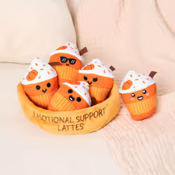 Emotional Support Lattes by Relatable  Fall Plushies Stuffed Animal Toy  Perfect Small Gift for Coffee Lovers  Gift Baskets  and