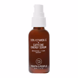 Youth To The People 15% Vitamin C Face Serum - Skin Firming Caffeine Serum for Morning Puffiness + Even Skin Tone - Brighteni ...