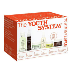 Youth To The People The Youth System - 6 Piece Set with Superfood Cleanser  Face Oil  Moisturizer  Vitamin C Serum  Eye Cream  Energy Facial - Vegan S