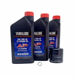 Yamaha MT09 (2021-2023) Master of Torque all Models Oil Filter Change Kit Yamaha Part# 5GH-13440-80-00 and 4 Quarts All Purpo ...