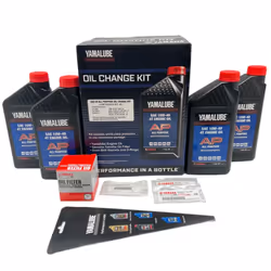 Yamaha Wolverine X2/ X4 850 (2018-2024) all Models Oil Filter Change Kit Yamaha Part# 5GH-13440-80-00 and 4 Quarts All Purpose LUB-10W40-AP-12