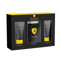 Lamborghini Prestigio Gift Set 125ml EDT Spray + 100ml Shower Gel + 100ml Aftershave Balm