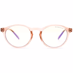 Gunnar Optiks Attache, Unisex, Oval, Rose gold, Nylon, Transparent, 4.9 cm