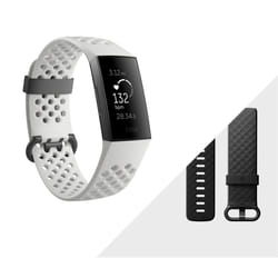 Fitbit Charge 3 Special Edition OLED Wristband activity tracker Graphite, White