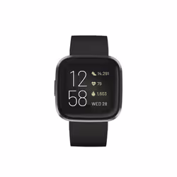 Fitbit Versa 2 3.55 cm (1.4") AMOLED 40 mm Digital 300 x 300 pixels Touchscreen Black, Grey Wi-Fi