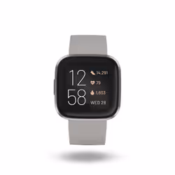 Fitbit Versa 2 3.55 cm (1.4") AMOLED 40 mm Digital 300 x 300 pixels Touchscreen Black, Grey Wi-Fi