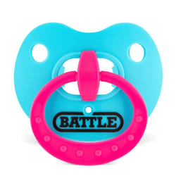 Battle Sports Binky Oxygen Football Mouthguard - Detachable Strap  Maximum Breathability  Works with Braces & No Boiling Required