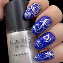 Maniology Swirls Nail Stamping Plate  Swirling Patterns Nail Art Designs  Swirl-Theme Manicures