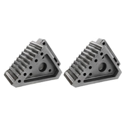 Extreme Max 5001.5772.2 HeavyDuty Solid Rubber Wheel Chock with Handle  Value 2Pack