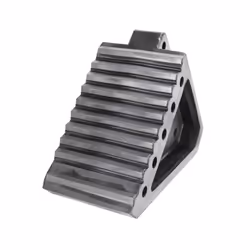 Extreme Max 5001.5772.2 HeavyDuty Solid Rubber Wheel Chock with Handle  Value 2Pack