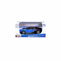 Maisto Special Edition 1/24 Scale Bugatti Chiron Black / Blue