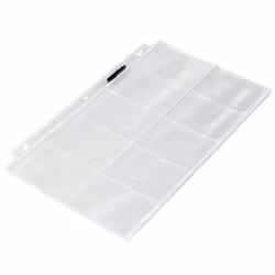Amazon Basics Plastic Business Card Holder Protector Sleeves for 3-Ring Binder Transparent 25-Pack