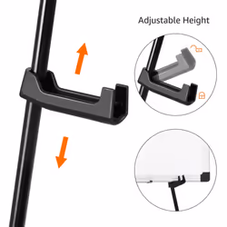 Amazon Basics Easel Display Stand  Instant Floor Poster  Lightweight  Collapsible and Portable with Tripod Base  Black Steel (supports 5 pounds)