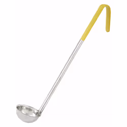 Winco 85901 1 Oz. Yellow Ladle Stainless Steel