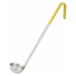 Winco 85901 1 Oz. Yellow Ladle  Stainless Steel