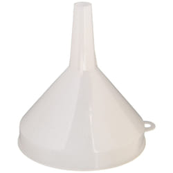 Winco Plastic Funnel  4 1/4-Inch Diameter  White  Medium