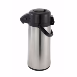 Winco Glass Lined Airpot, 3-Liter, Push Button