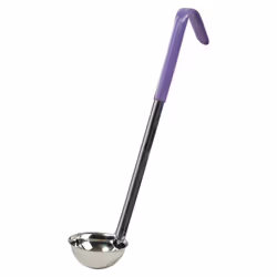 Winco One Piece Stainless Steel Ladle 2 Ounce 12.5 Purple