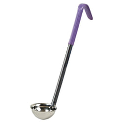Winco One Piece Stainless Steel Ladle  2 Ounce  12.5  Purple
