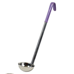 Winco One Piece Stainless Steel Ladle  4 Ounce  15.5  Purple