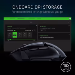 Razer Basilisk X HyperSpeed Wireless Gaming Mouse: Bluetooth & Wireless Compatible, 16K DPI Optical Sensor, 6 Programmable Buttons, Classic Black