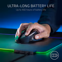 Razer Basilisk X HyperSpeed Wireless Gaming Mouse: Bluetooth & Wireless Compatible, 16K DPI Optical Sensor, 6 Programmable Buttons, Classic Black