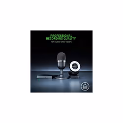 Seiren Mini USB Condenser Microphone for Streaming Compact with Supercardioid Polar Pattern Tiltable Stand Integrated Shock Absorber Quartz