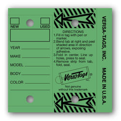 Versa-Tags Genuine Key Tags (Half-Pack) 125 Key Tags & Key Rings per B