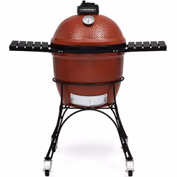 Kamado Joe Classic 18", Grill, Kettle, Red, Round, Ceramic, Stainless steel, 118 mm